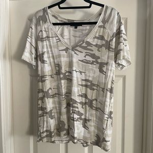 Sanctuary white army print T-shirt